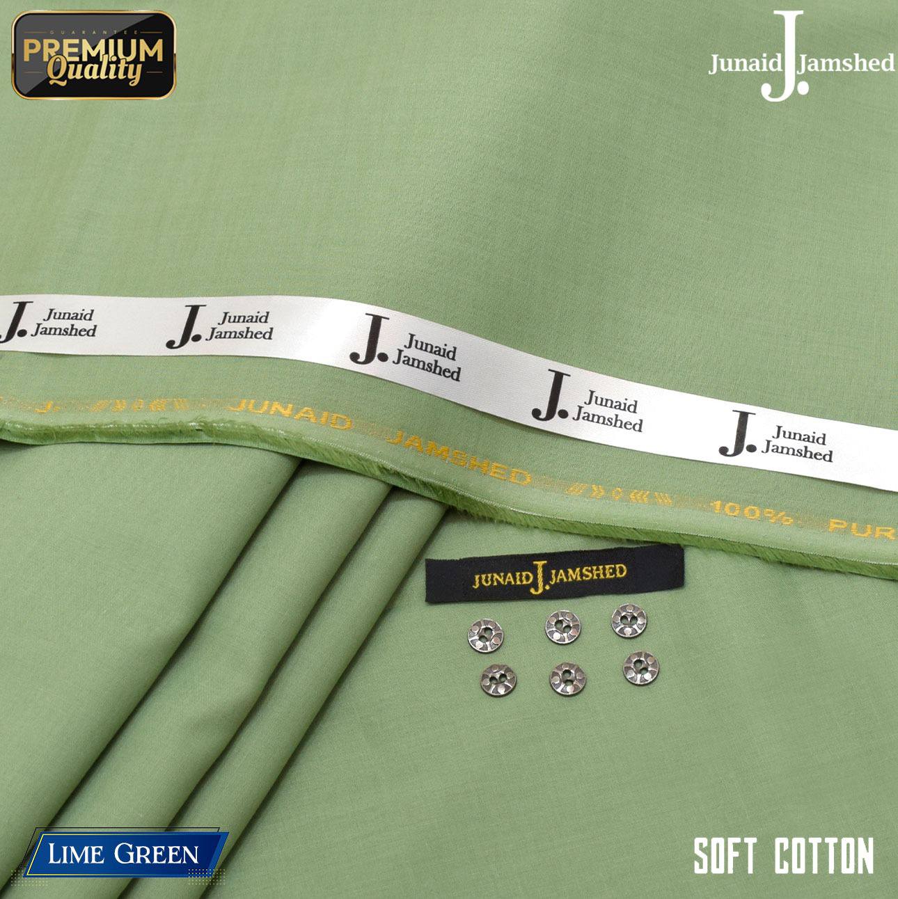Junaid Jamshed Egyptian Cotton Lime Green